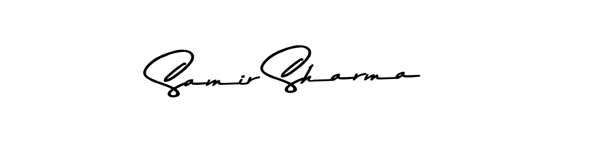 Use a signature maker to create a handwritten signature online. With this signature software, you can design (Asem Kandis PERSONAL USE) your own signature for name Samir Sharma. Samir Sharma signature style 9 images and pictures png