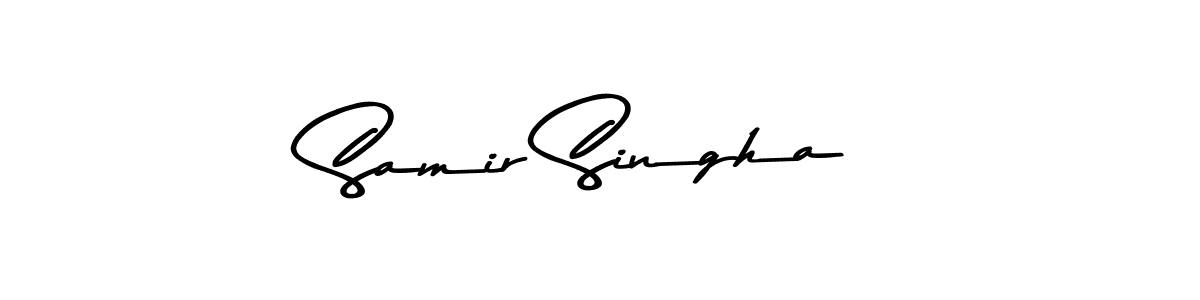 Use a signature maker to create a handwritten signature online. With this signature software, you can design (Asem Kandis PERSONAL USE) your own signature for name Samir Singha. Samir Singha signature style 9 images and pictures png