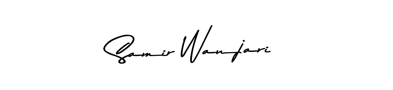 Design your own signature with our free online signature maker. With this signature software, you can create a handwritten (Asem Kandis PERSONAL USE) signature for name Samir Wanjari. Samir Wanjari signature style 9 images and pictures png