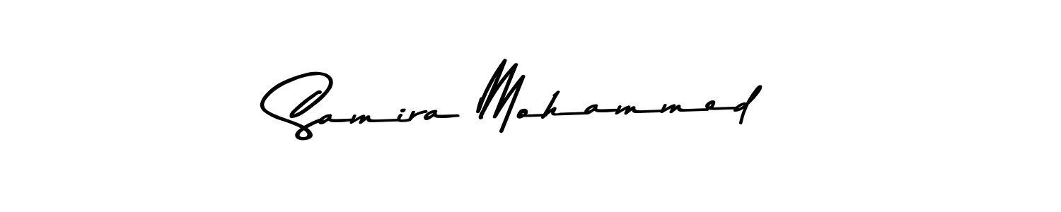 This is the best signature style for the Samira Mohammed name. Also you like these signature font (Asem Kandis PERSONAL USE). Mix name signature. Samira Mohammed signature style 9 images and pictures png