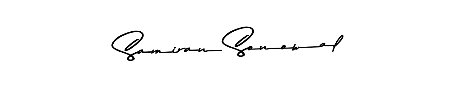You should practise on your own different ways (Asem Kandis PERSONAL USE) to write your name (Samiran Sonowal) in signature. don't let someone else do it for you. Samiran Sonowal signature style 9 images and pictures png