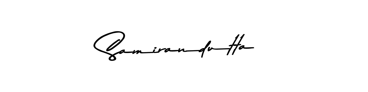 How to make Samirandutta signature? Asem Kandis PERSONAL USE is a professional autograph style. Create handwritten signature for Samirandutta name. Samirandutta signature style 9 images and pictures png