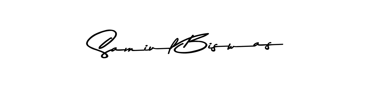 Use a signature maker to create a handwritten signature online. With this signature software, you can design (Asem Kandis PERSONAL USE) your own signature for name Samiul Biswas. Samiul Biswas signature style 9 images and pictures png