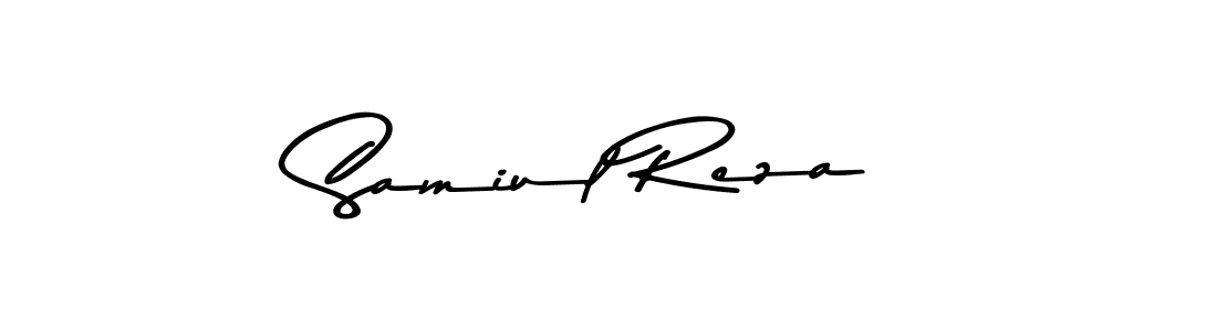 Create a beautiful signature design for name Samiul Reza. With this signature (Asem Kandis PERSONAL USE) fonts, you can make a handwritten signature for free. Samiul Reza signature style 9 images and pictures png