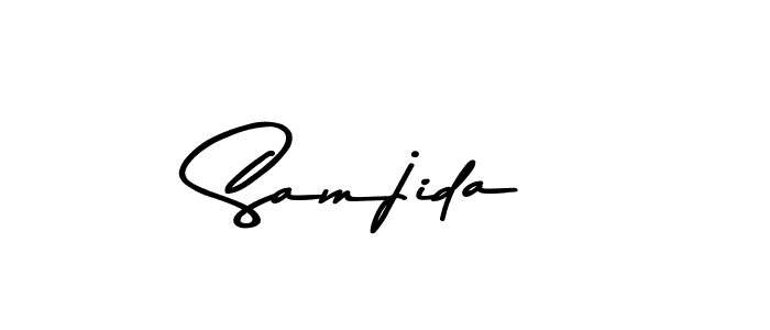You should practise on your own different ways (Asem Kandis PERSONAL USE) to write your name (Samjida) in signature. don't let someone else do it for you. Samjida signature style 9 images and pictures png