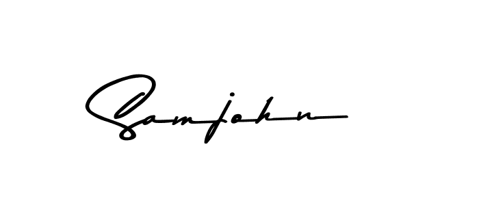 Asem Kandis PERSONAL USE is a professional signature style that is perfect for those who want to add a touch of class to their signature. It is also a great choice for those who want to make their signature more unique. Get Samjohn name to fancy signature for free. Samjohn signature style 9 images and pictures png