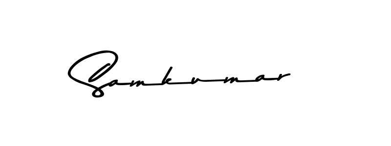 Make a beautiful signature design for name Samkumar. Use this online signature maker to create a handwritten signature for free. Samkumar signature style 9 images and pictures png