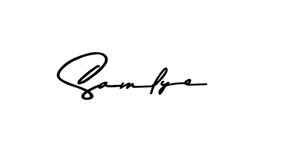 Asem Kandis PERSONAL USE is a professional signature style that is perfect for those who want to add a touch of class to their signature. It is also a great choice for those who want to make their signature more unique. Get Samlye name to fancy signature for free. Samlye signature style 9 images and pictures png