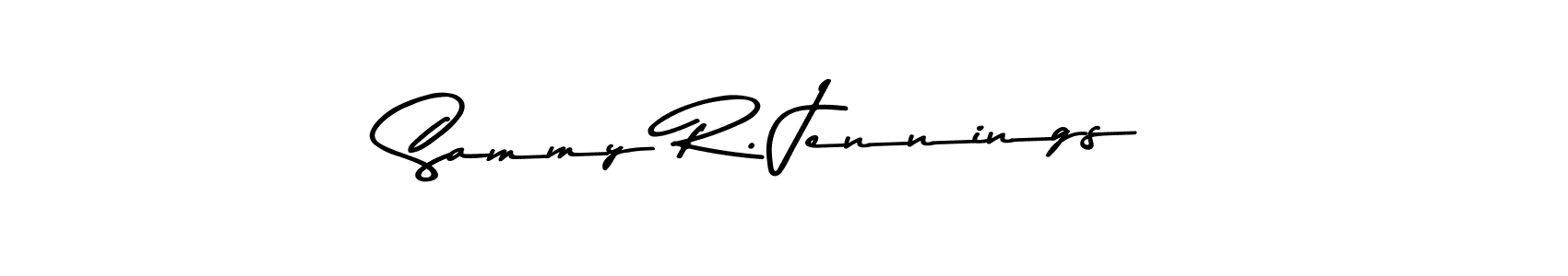 Create a beautiful signature design for name Sammy R. Jennings. With this signature (Asem Kandis PERSONAL USE) fonts, you can make a handwritten signature for free. Sammy R. Jennings signature style 9 images and pictures png