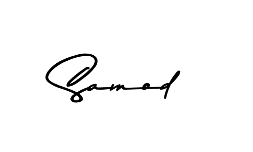 Design your own signature with our free online signature maker. With this signature software, you can create a handwritten (Asem Kandis PERSONAL USE) signature for name Samod. Samod signature style 9 images and pictures png
