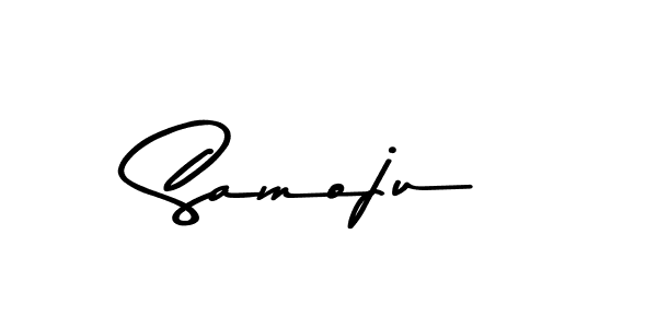 Make a beautiful signature design for name Samoju. With this signature (Asem Kandis PERSONAL USE) style, you can create a handwritten signature for free. Samoju signature style 9 images and pictures png