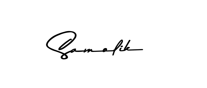 Also we have Samolik name is the best signature style. Create professional handwritten signature collection using Asem Kandis PERSONAL USE autograph style. Samolik signature style 9 images and pictures png