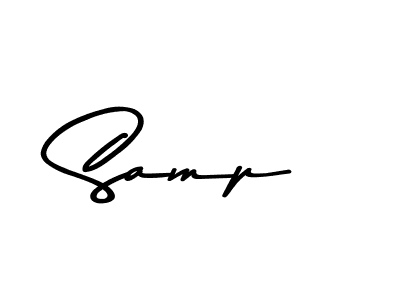 Design your own signature with our free online signature maker. With this signature software, you can create a handwritten (Asem Kandis PERSONAL USE) signature for name Samp. Samp signature style 9 images and pictures png