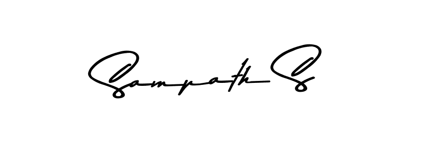 Also You can easily find your signature by using the search form. We will create Sampath S name handwritten signature images for you free of cost using Asem Kandis PERSONAL USE sign style. Sampath S signature style 9 images and pictures png