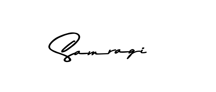 Make a beautiful signature design for name Samragi. With this signature (Asem Kandis PERSONAL USE) style, you can create a handwritten signature for free. Samragi signature style 9 images and pictures png