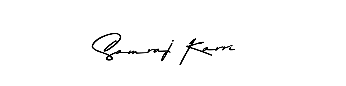 Design your own signature with our free online signature maker. With this signature software, you can create a handwritten (Asem Kandis PERSONAL USE) signature for name Samraj Karri. Samraj Karri signature style 9 images and pictures png