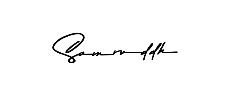 Samruddh stylish signature style. Best Handwritten Sign (Asem Kandis PERSONAL USE) for my name. Handwritten Signature Collection Ideas for my name Samruddh. Samruddh signature style 9 images and pictures png