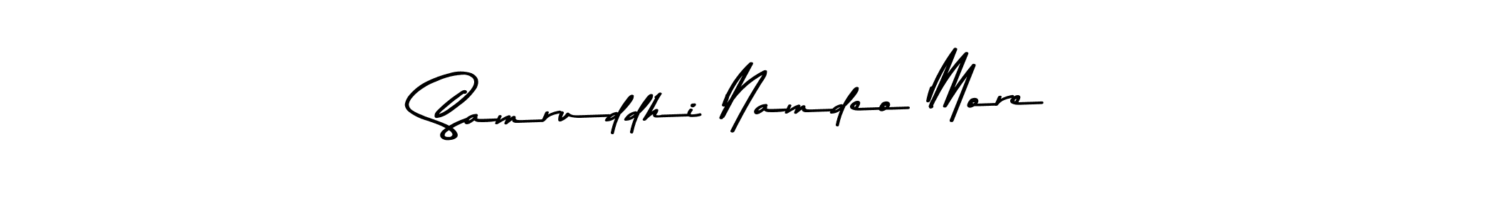 Make a beautiful signature design for name Samruddhi Namdeo More. Use this online signature maker to create a handwritten signature for free. Samruddhi Namdeo More signature style 9 images and pictures png