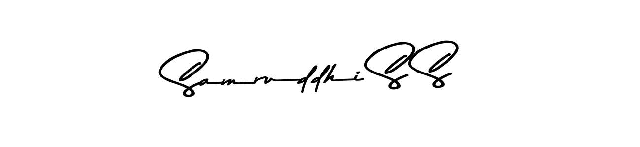 Make a short Samruddhi S S signature style. Manage your documents anywhere anytime using Asem Kandis PERSONAL USE. Create and add eSignatures, submit forms, share and send files easily. Samruddhi S S signature style 9 images and pictures png