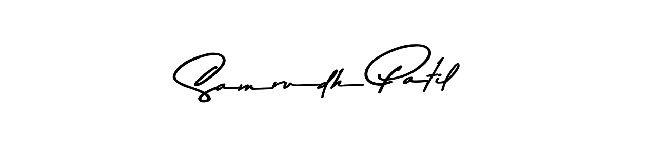 Create a beautiful signature design for name Samrudh Patil. With this signature (Asem Kandis PERSONAL USE) fonts, you can make a handwritten signature for free. Samrudh Patil signature style 9 images and pictures png