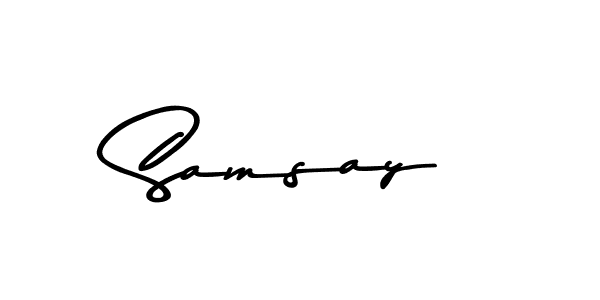 This is the best signature style for the Samsay name. Also you like these signature font (Asem Kandis PERSONAL USE). Mix name signature. Samsay signature style 9 images and pictures png