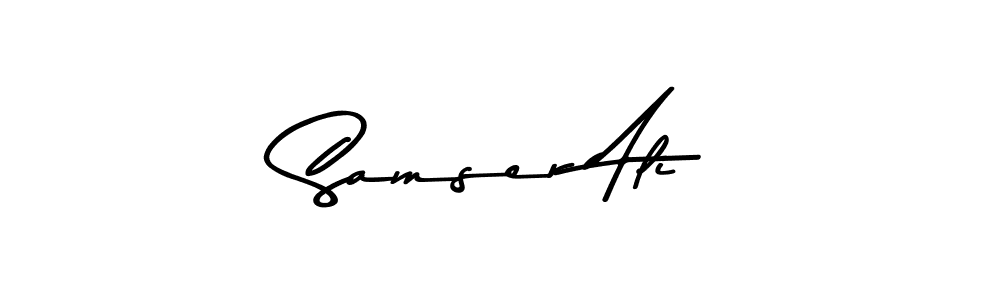 How to make Samser Ali signature? Asem Kandis PERSONAL USE is a professional autograph style. Create handwritten signature for Samser Ali name. Samser Ali signature style 9 images and pictures png