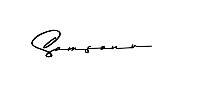 This is the best signature style for the Samsonu name. Also you like these signature font (Asem Kandis PERSONAL USE). Mix name signature. Samsonu signature style 9 images and pictures png
