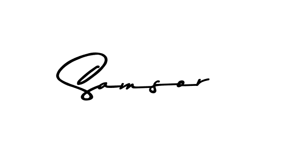 This is the best signature style for the Samsor name. Also you like these signature font (Asem Kandis PERSONAL USE). Mix name signature. Samsor signature style 9 images and pictures png