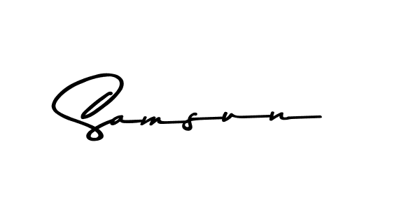 Make a beautiful signature design for name Samsun. With this signature (Asem Kandis PERSONAL USE) style, you can create a handwritten signature for free. Samsun signature style 9 images and pictures png