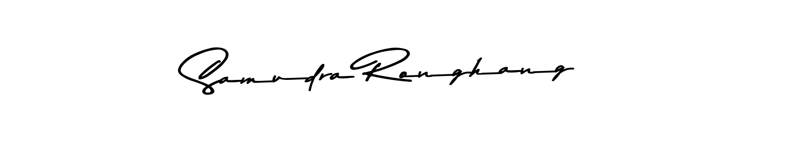 Samudra Ronghang stylish signature style. Best Handwritten Sign (Asem Kandis PERSONAL USE) for my name. Handwritten Signature Collection Ideas for my name Samudra Ronghang. Samudra Ronghang signature style 9 images and pictures png