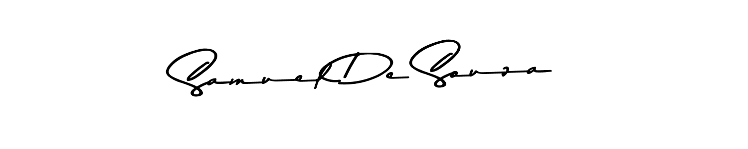 Design your own signature with our free online signature maker. With this signature software, you can create a handwritten (Asem Kandis PERSONAL USE) signature for name Samuel De Souza. Samuel De Souza signature style 9 images and pictures png