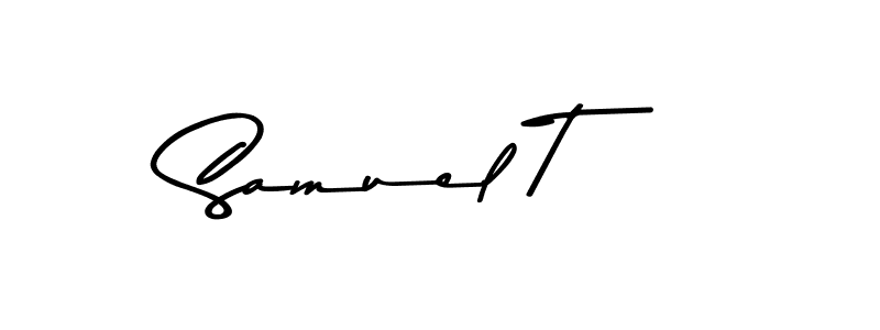 Create a beautiful signature design for name Samuel T. With this signature (Asem Kandis PERSONAL USE) fonts, you can make a handwritten signature for free. Samuel T signature style 9 images and pictures png