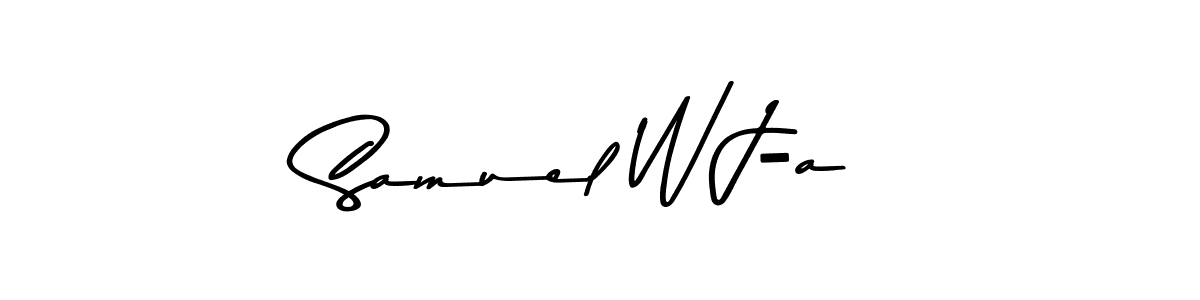 if you are searching for the best signature style for your name Samuel W J-a. so please give up your signature search. here we have designed multiple signature styles  using Asem Kandis PERSONAL USE. Samuel W J-a signature style 9 images and pictures png