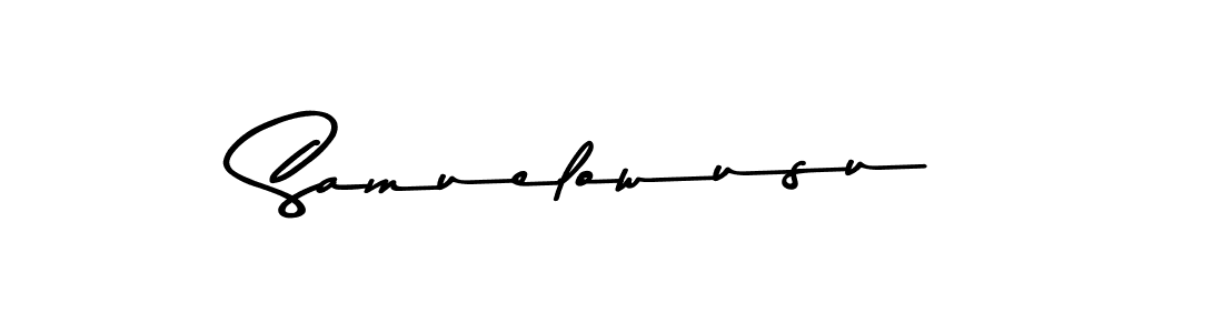 Use a signature maker to create a handwritten signature online. With this signature software, you can design (Asem Kandis PERSONAL USE) your own signature for name Samuelowusu. Samuelowusu signature style 9 images and pictures png