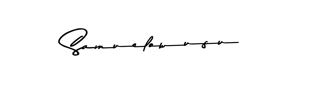 Use a signature maker to create a handwritten signature online. With this signature software, you can design (Asem Kandis PERSONAL USE) your own signature for name Samuelowusu. Samuelowusu signature style 9 images and pictures png