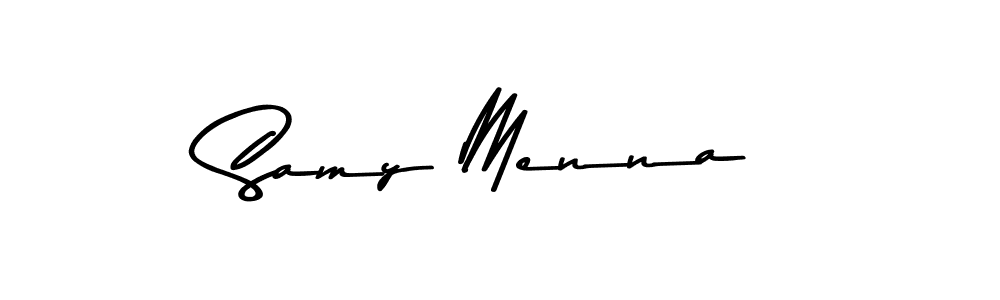 The best way (Asem Kandis PERSONAL USE) to make a short signature is to pick only two or three words in your name. The name Samy Menna include a total of six letters. For converting this name. Samy Menna signature style 9 images and pictures png