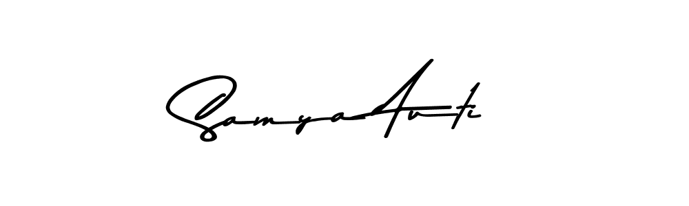 Design your own signature with our free online signature maker. With this signature software, you can create a handwritten (Asem Kandis PERSONAL USE) signature for name Samya Auti. Samya Auti signature style 9 images and pictures png