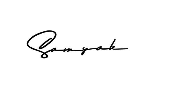 Use a signature maker to create a handwritten signature online. With this signature software, you can design (Asem Kandis PERSONAL USE) your own signature for name Samyak. Samyak signature style 9 images and pictures png