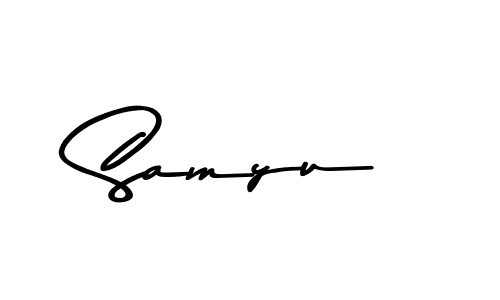 if you are searching for the best signature style for your name Samyu. so please give up your signature search. here we have designed multiple signature styles  using Asem Kandis PERSONAL USE. Samyu signature style 9 images and pictures png