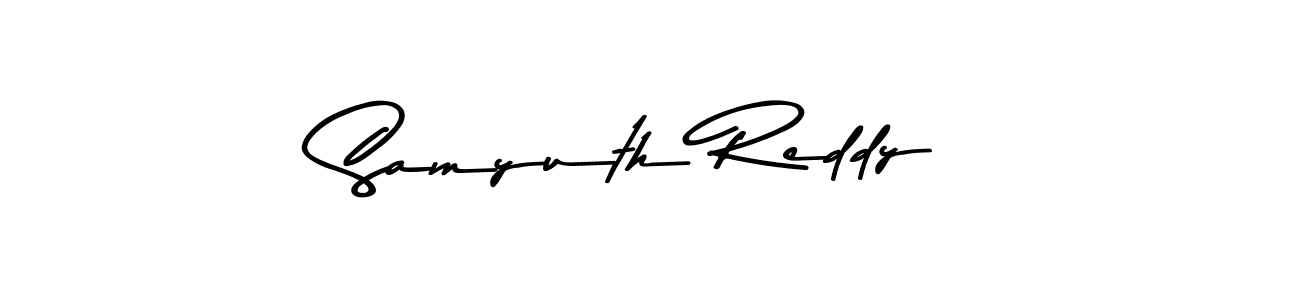 Design your own signature with our free online signature maker. With this signature software, you can create a handwritten (Asem Kandis PERSONAL USE) signature for name Samyuth Reddy. Samyuth Reddy signature style 9 images and pictures png