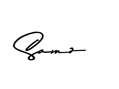 Create a beautiful signature design for name Samz. With this signature (Asem Kandis PERSONAL USE) fonts, you can make a handwritten signature for free. Samz signature style 9 images and pictures png