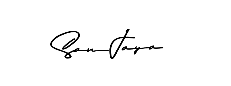 Make a beautiful signature design for name San Jaya. With this signature (Asem Kandis PERSONAL USE) style, you can create a handwritten signature for free. San Jaya signature style 9 images and pictures png
