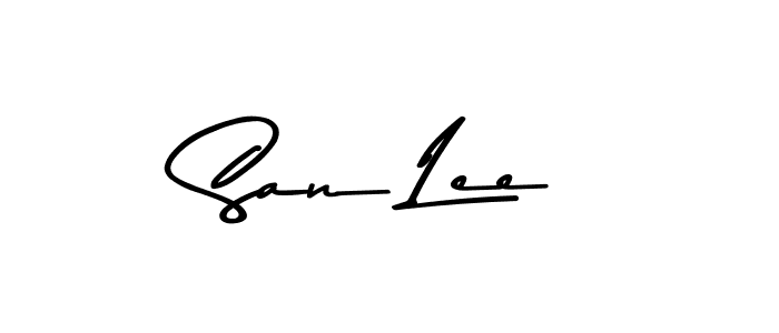 Asem Kandis PERSONAL USE is a professional signature style that is perfect for those who want to add a touch of class to their signature. It is also a great choice for those who want to make their signature more unique. Get San Lee name to fancy signature for free. San Lee signature style 9 images and pictures png