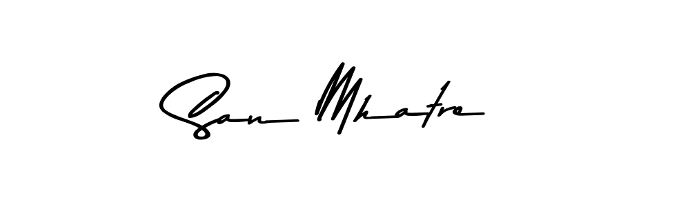 How to make San Mhatre signature? Asem Kandis PERSONAL USE is a professional autograph style. Create handwritten signature for San Mhatre name. San Mhatre signature style 9 images and pictures png