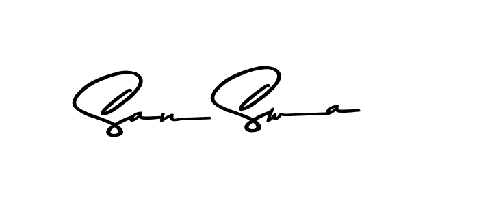 Here are the top 10 professional signature styles for the name San Swa. These are the best autograph styles you can use for your name. San Swa signature style 9 images and pictures png