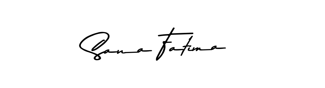 Create a beautiful signature design for name Sana Fatima. With this signature (Asem Kandis PERSONAL USE) fonts, you can make a handwritten signature for free. Sana Fatima signature style 9 images and pictures png