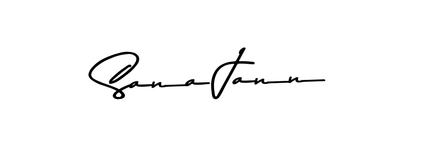 How to make Sana Jann signature? Asem Kandis PERSONAL USE is a professional autograph style. Create handwritten signature for Sana Jann name. Sana Jann signature style 9 images and pictures png