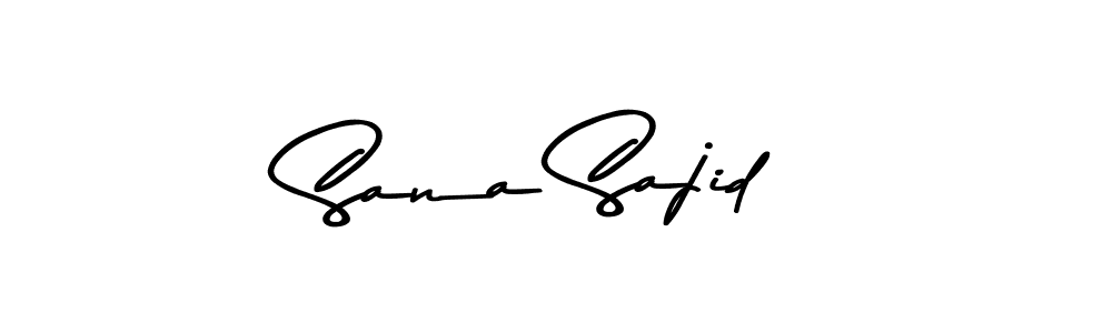 The best way (Asem Kandis PERSONAL USE) to make a short signature is to pick only two or three words in your name. The name Sana Sajid include a total of six letters. For converting this name. Sana Sajid signature style 9 images and pictures png