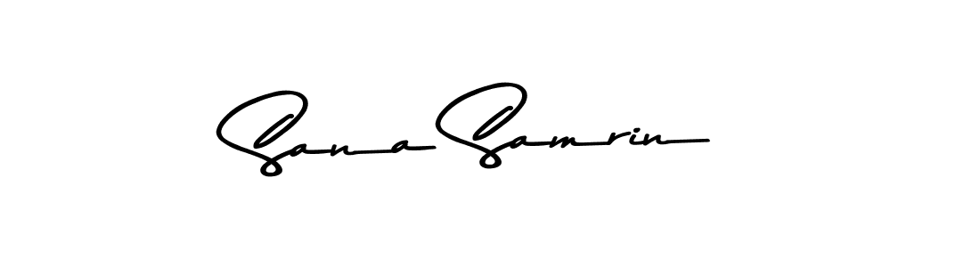 Create a beautiful signature design for name Sana Samrin. With this signature (Asem Kandis PERSONAL USE) fonts, you can make a handwritten signature for free. Sana Samrin signature style 9 images and pictures png