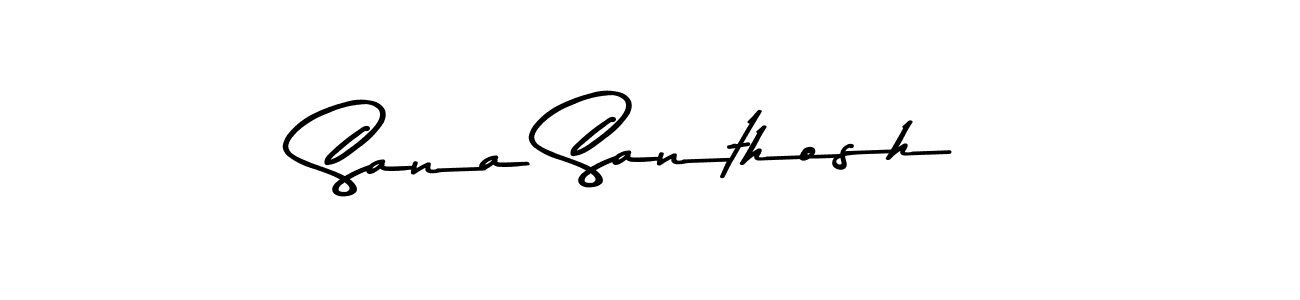How to make Sana Santhosh signature? Asem Kandis PERSONAL USE is a professional autograph style. Create handwritten signature for Sana Santhosh name. Sana Santhosh signature style 9 images and pictures png